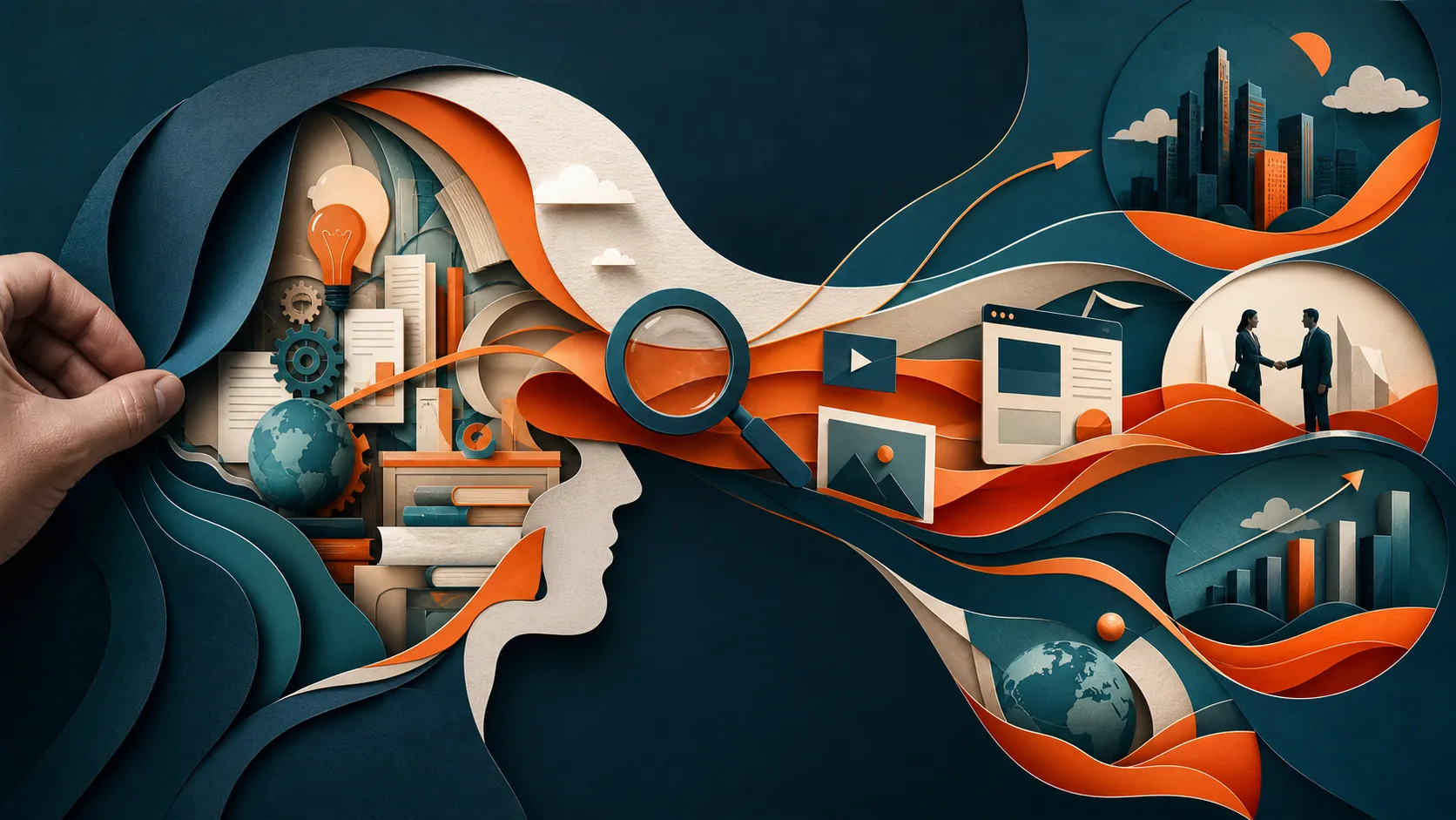 Potencial empresarial transformado em caminhos digitais e oportunidades