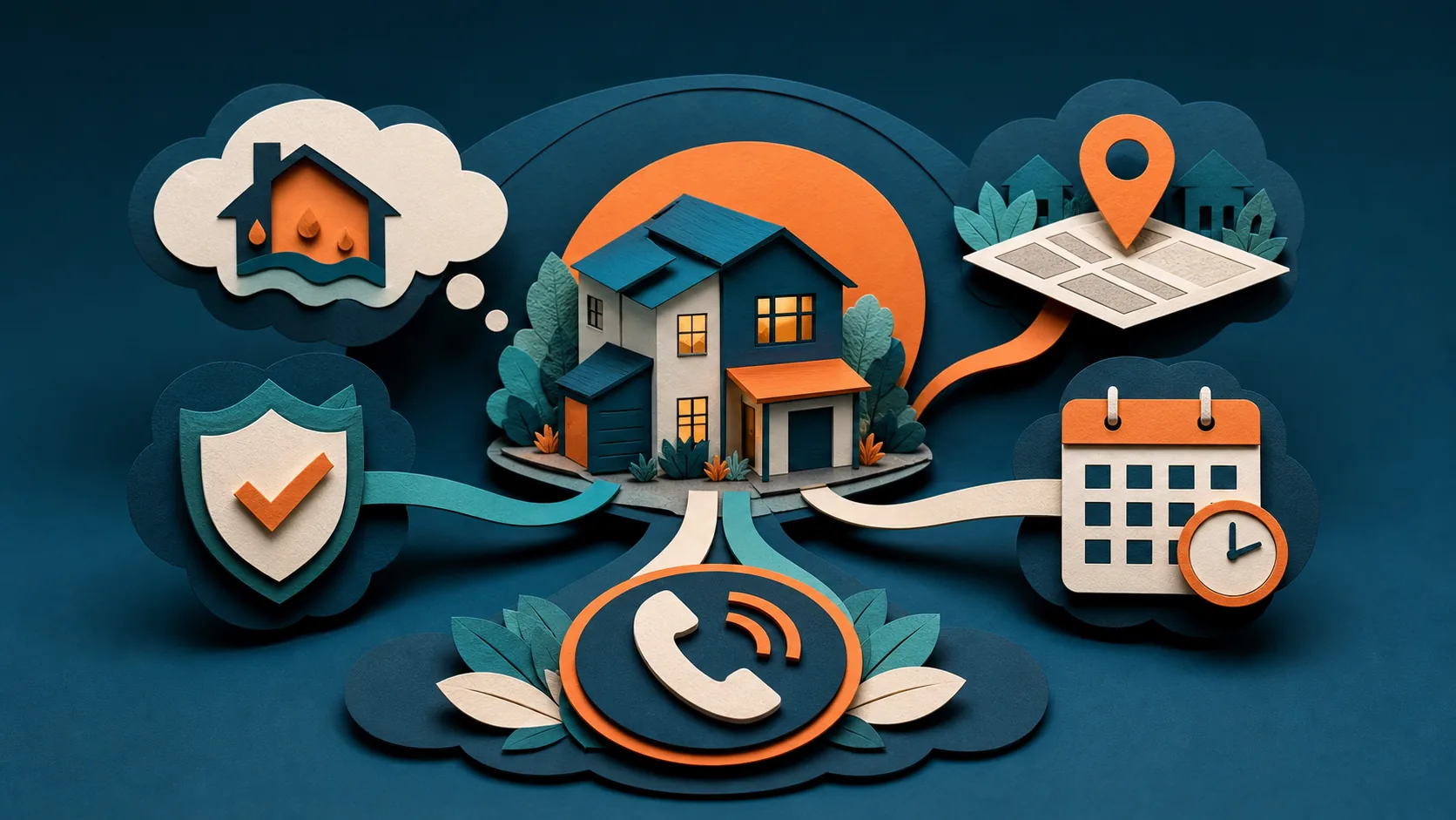 Ilustração editorial para Marketing digital para empresas de serviços