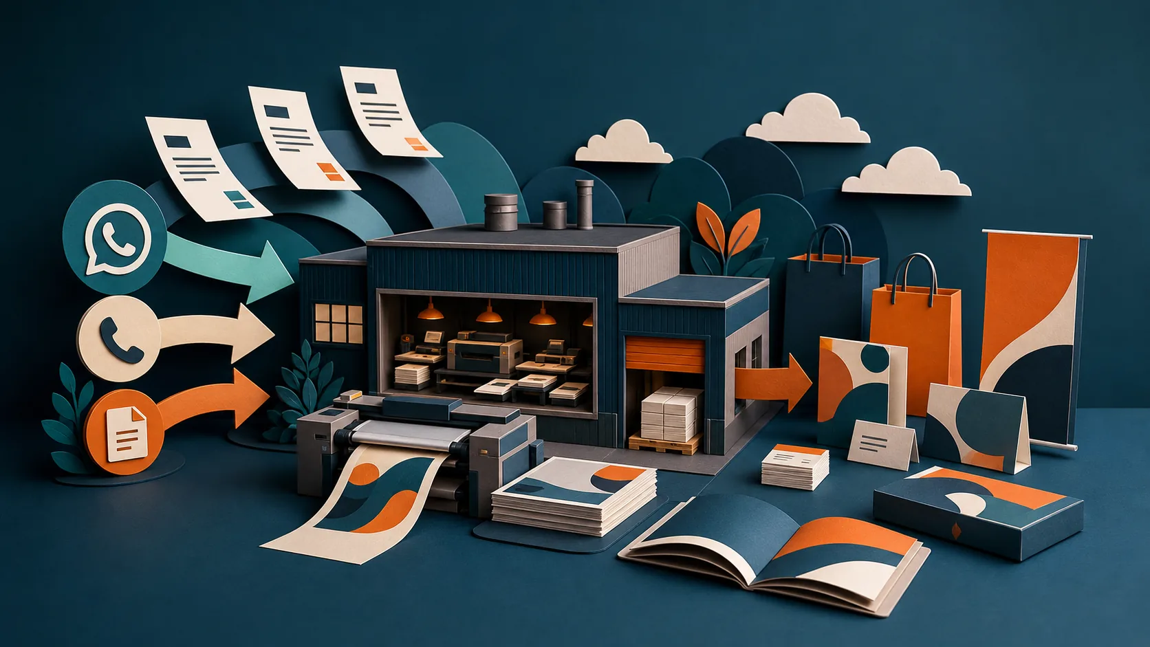 Ilustração editorial para Projeto RG Print: dezenas de oportunidades por dia