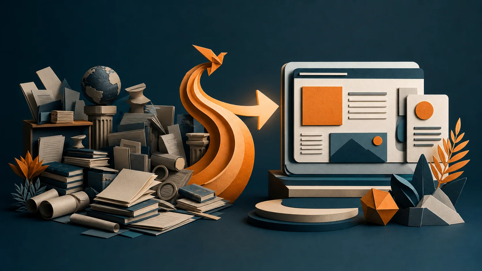 Ilustração editorial para SEO para profissionais especializados