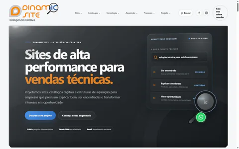 Abrir o site do DinamicSite